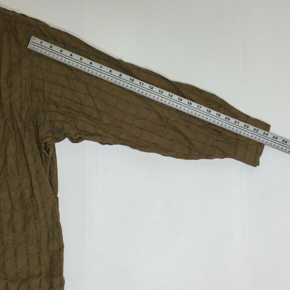 Daniel Cremieux Mens Button Up Long Sleeved Striped Shirt Brown Beige Size XL - Picture 5 of 10